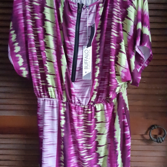 Buffalo by David Bitton pink and green dress - Picture 6 of 8